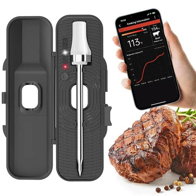 A Smart Food Thermometer That Connects to Your Phone via Bluetooth for Real  Time Oven Readings