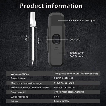 ThermoMeator: Wireless Meat Thermometer Bluetooth | Cooking, Baking & Grilling - ThermoMeator