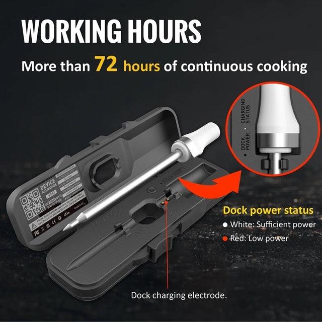 ThermoMeator: Wireless Meat Thermometer Bluetooth | Cooking, Baking & Grilling - ThermoMeator